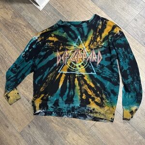 Def Leppard Tie-Dye Sweatshirt